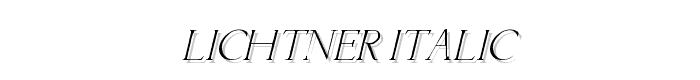 Lichtner Italic font